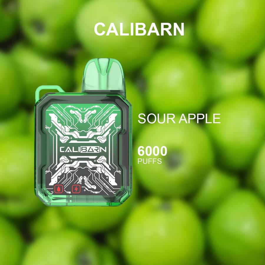 CALIBARN SOUR APPLE – 6000 PUFFS
