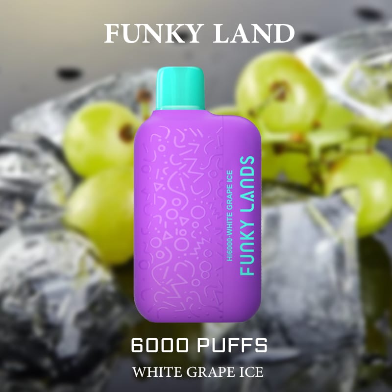FUNKY LAND WHITE GRAPE ICE – 6000 PUFFS