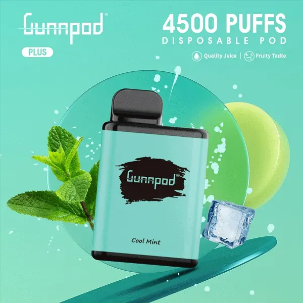 GUNNPOD PLUS COOL MINT – 4500 PUFFS
