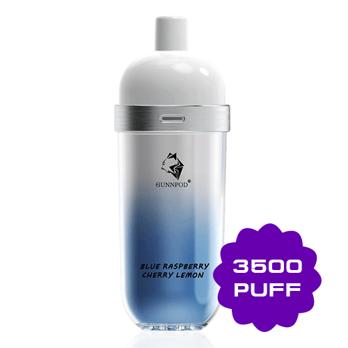 GUNNPOD WAVE BLUE RASPBERRY CHERRY LEMON – 3500 PUFFS