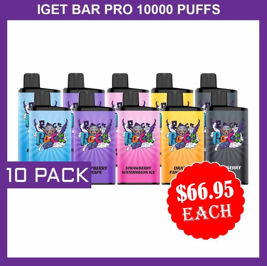 IGET BAR PRO 10000 PUFFS – 10 PACK
