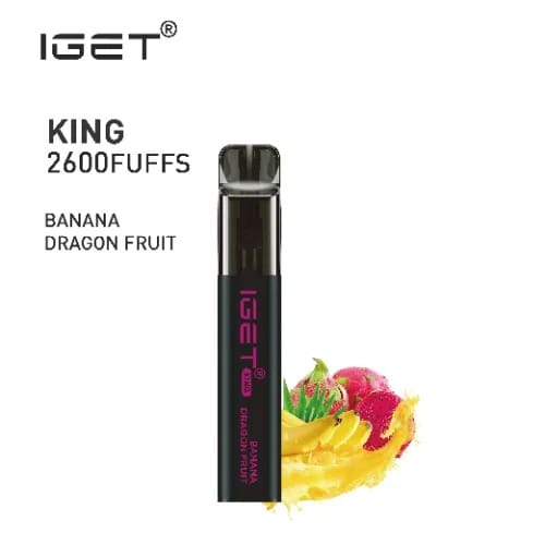 IGET KING BANANA DRAGON FRUIT – 2600 PUFFS