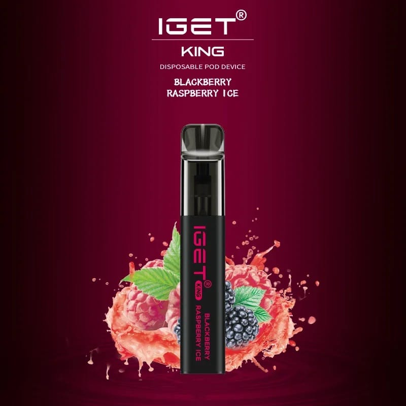 IGET KING BLACKBERRY RASPBERRY ICE – 2600 PUFFS