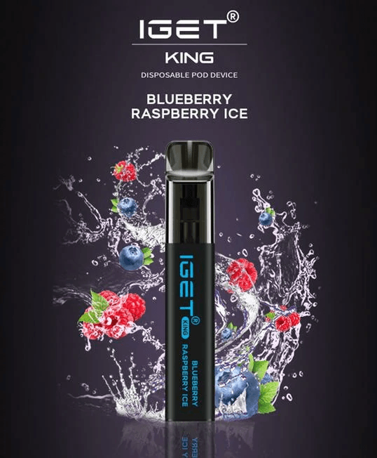 IGET KING BLUEBERRY RASPBERRY ICE – 2600 PUFFS