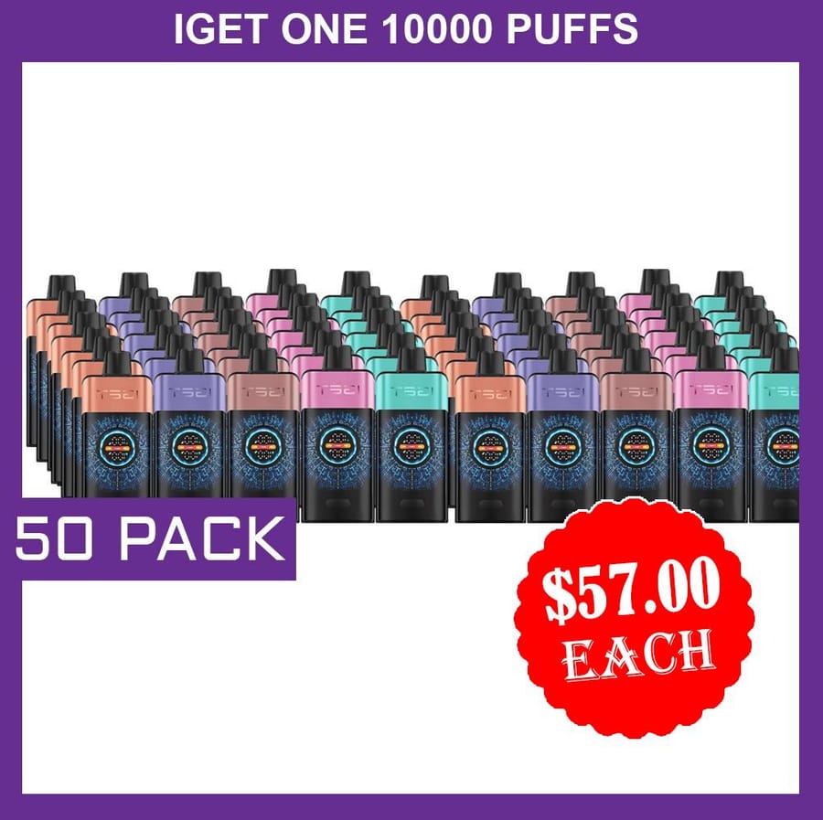IGET ONE 12000 PUFFS – 50 PACK