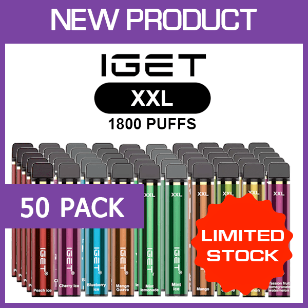 IGET XXL – 1800 PUFFS – 50 PACK