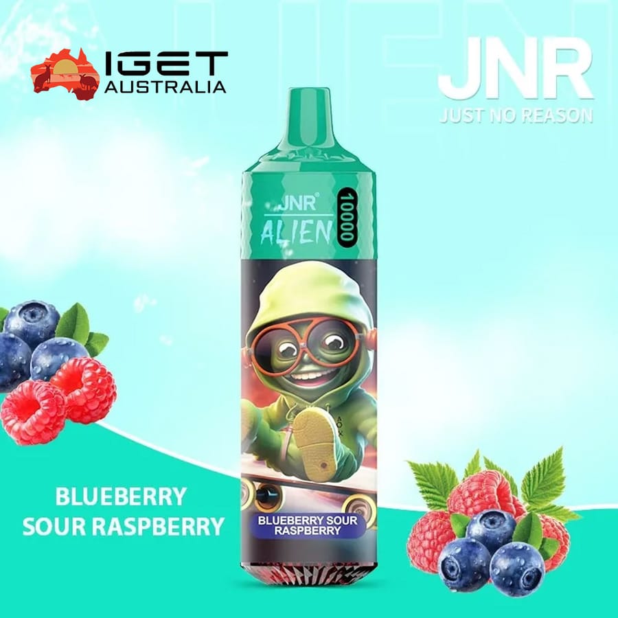JNR ALIEN BLUEBERRY SOUR RASPBERRY – 10000 PUFFS