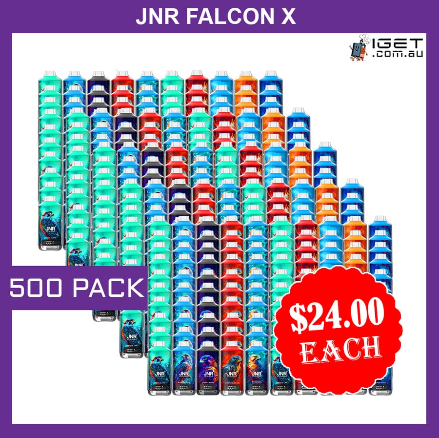 JNR FALCON X – 18000 PUFFS – 500 PACK