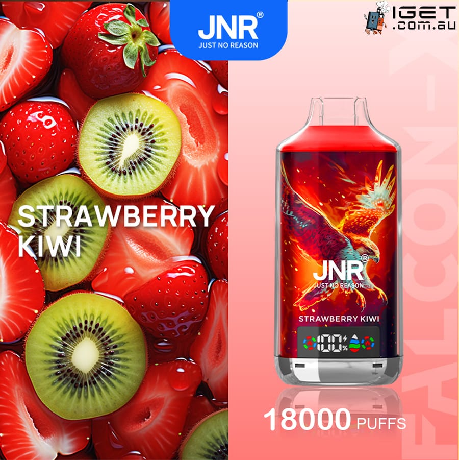 JNR FALCON -X STRAWBERRY KIWI – 18000 PUFFS