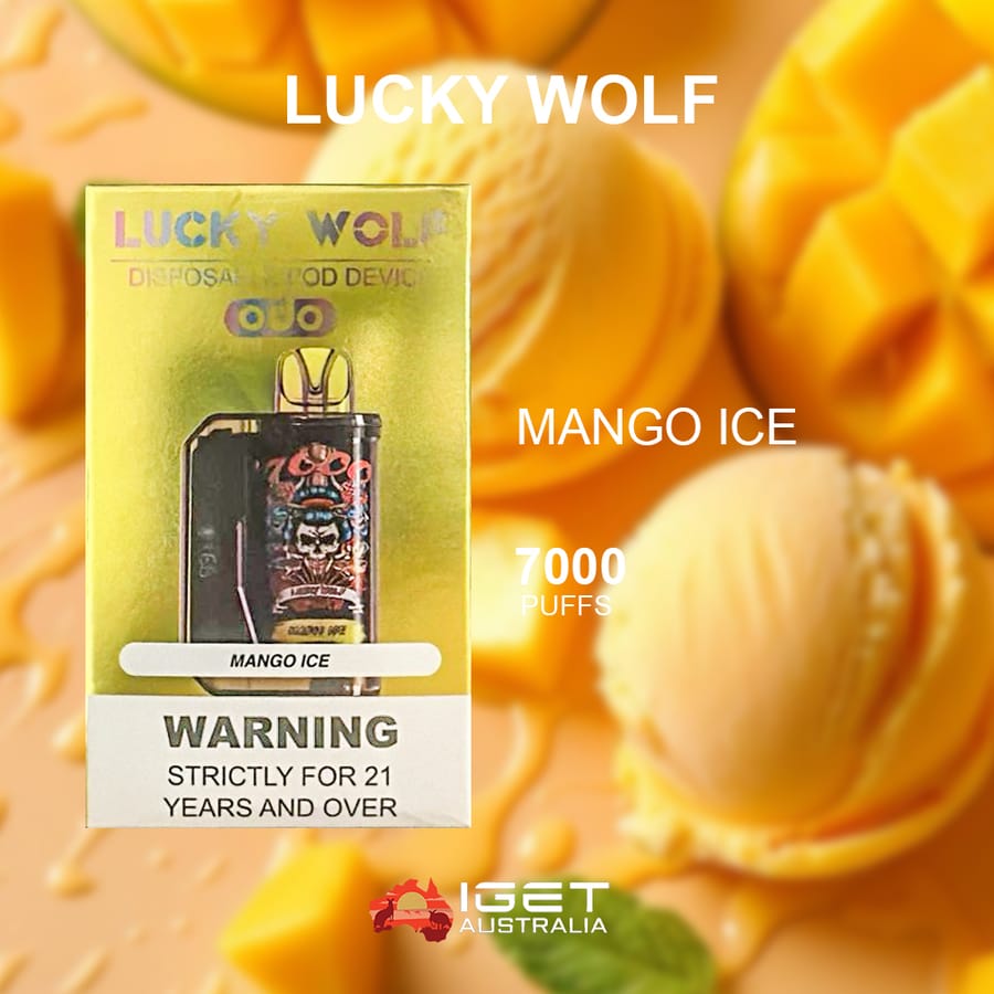 LUCKY WOLF MANGO ICE – 7000 PUFF