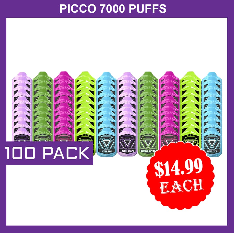 PICCO 7000 PUFFS – 100 PACK