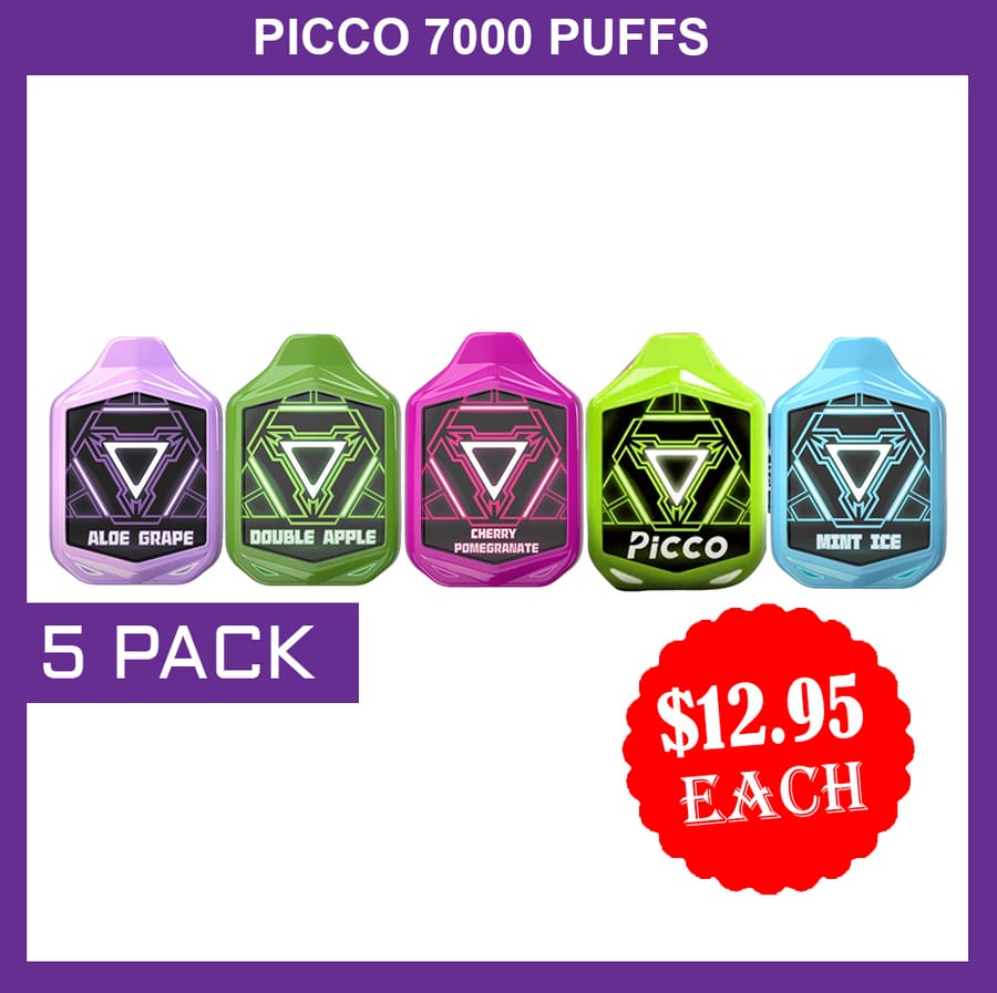 PICCO 7000 PUFFS – 5 PACK