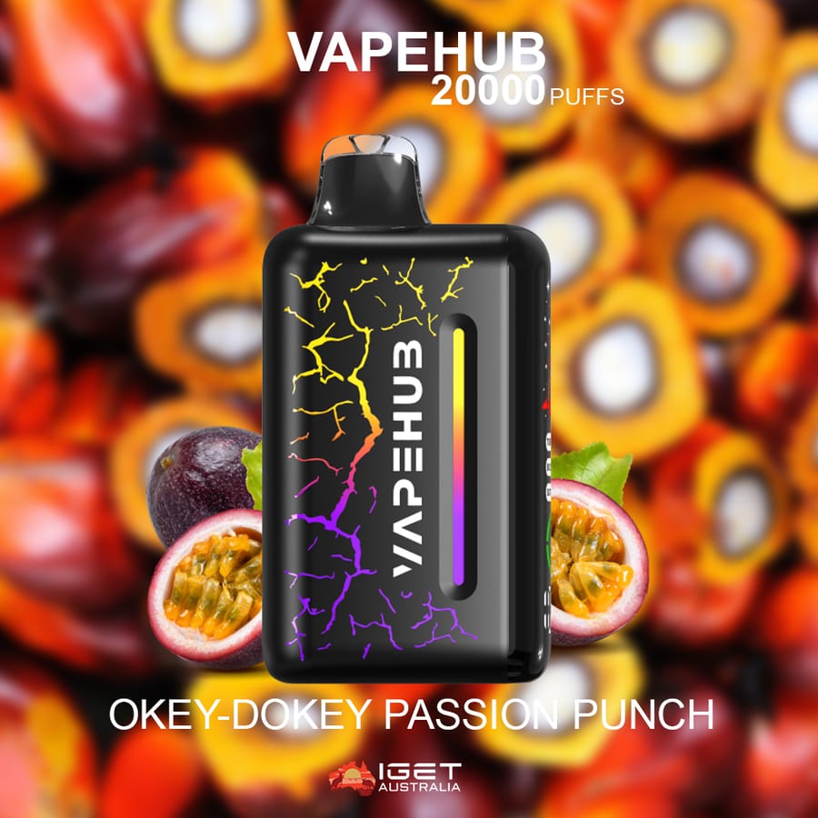 VAPEHUB OKEY-DOKEY PASSION PUNCH – 20000 PUFFS