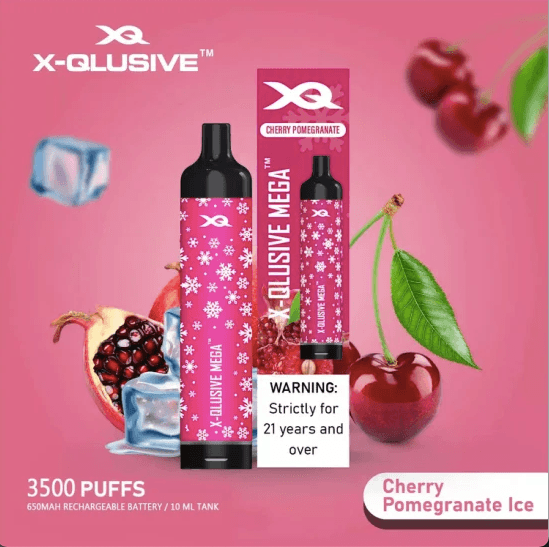 X-QLUSIVE CHERRY POMEGRANATE ICE – 2500 PUFFS
